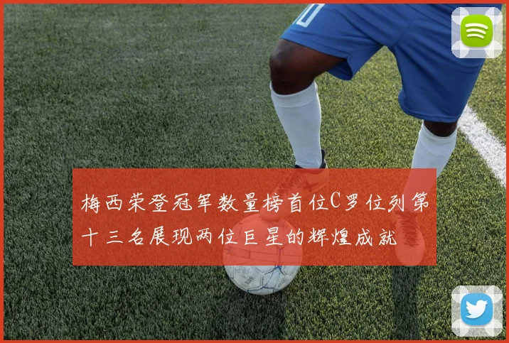 梅西荣登冠军数量榜首位C罗位列第十三名展现两位巨星的辉煌成就